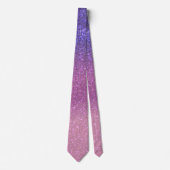Violet Princess Blush Pink Triple Glitter Ombre ネクタイ (正面)
