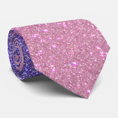 Violet Princess Blush Pink Triple Glitter Ombre ネクタイ (ロール)