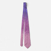 Violet Princess Blush Pink Triple Glitter Ombre ネクタイ (裏面)