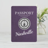 Violet Purple Nashvilleパスポート日付の保存 セーブザデート (スタンド正面)