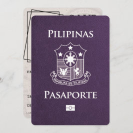 Violet Purple Philippines Passport日付の保存 セーブザデート