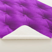 Violet purple velvet capitone textile background,  シェルパブランケット (3/4)