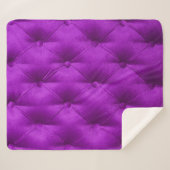 Violet purple velvet capitone textile background,  シェルパブランケット (正面(横))