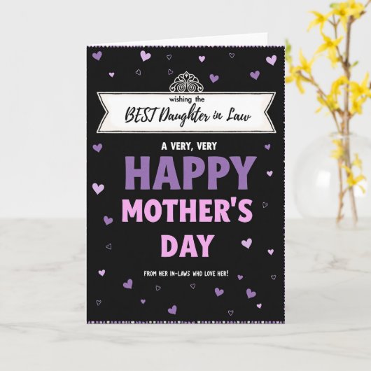 Violet Rose Mothers Day Card カード (黄色い花)