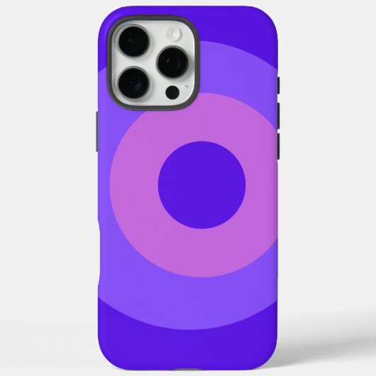 Violet Round Apple iPhone 16 Pro Maxケース Case-Mate iPhoneケース (裏面)