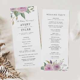 Violet & Sageの式結婚プログラム プログラム
