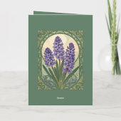 Violet Sonbol Nowruz Hyacinth Bloom カード (裏面)