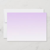 Violet star moon baby girl by shower招待 招待状 (裏面)