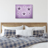 Violet Stars in the Night Sky Canvas Print キャンバスプリント (インサイチュ (寝室))