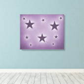 Violet Stars in the Night Sky Canvas Print キャンバスプリント (インサイチュ (ウッドフロア))