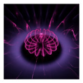 Violet Swirl modernart ポスター (正面)