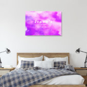 VIOLET WATER COLORバルミツワーサインインボード キャンバスプリント (インサイチュ (寝室))