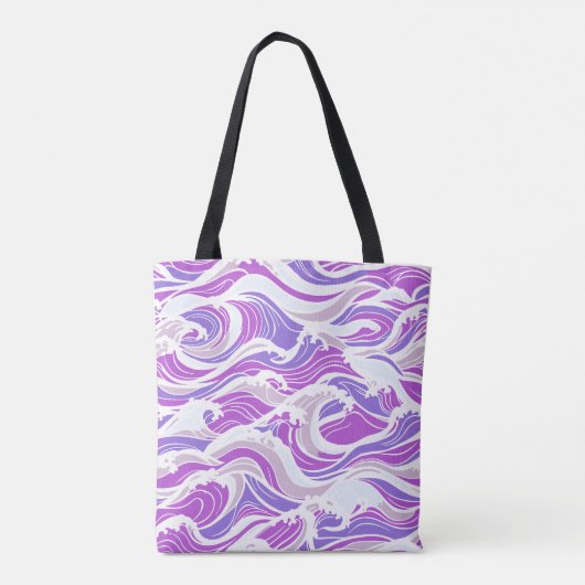 Violet Wave Pattern トートバッグ (裏面)