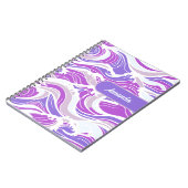 Violet Wave Pattern ノートブック (左側)