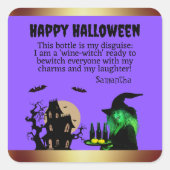 VIOLET Witch's Brew: Spooktacular halloween スクエアシール (正面)