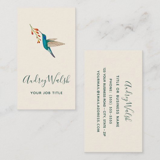 VioleTear Hummingbird名刺 名刺 (正面/裏面)