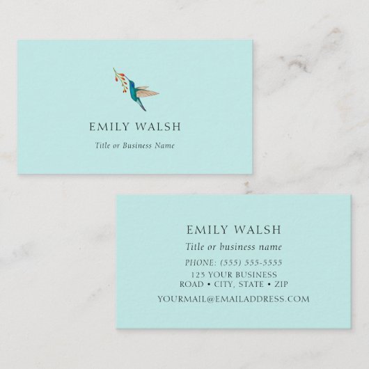 VioleTear Hummingbird名刺 名刺 (正面/裏面)