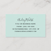 VioleTear Hummingbird名刺 名刺 (裏面)