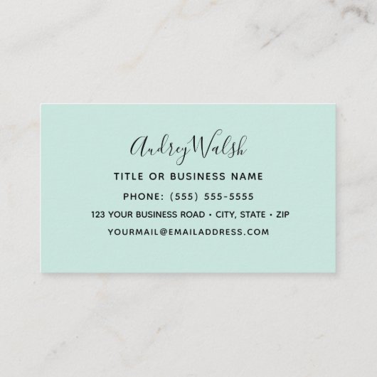 VioleTear Hummingbird名刺 名刺 (裏面)