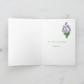 Violets, Mother's Day Greeting Card，姑 カード (内部)