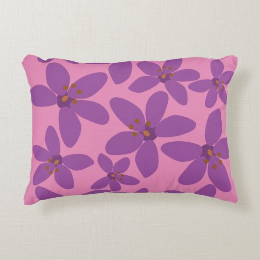 Violets_Pink アクセントクッション (正面)