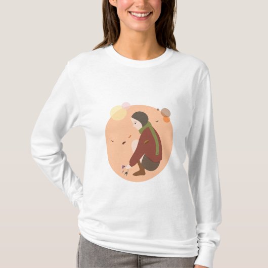 Violettaの秋の~の女性長袖 Tシャツ (正面)