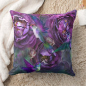 Violetteの芸術の装飾者の枕と示されるバラ クッション (ブランケット)