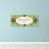 Violette Soap LabelParis,フランス キャンバスプリント (インサイチュ (ウッドフロア))