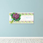 Violettes Soap LabelParis，フランス キャンバスプリント (インサイチュ (ウッドフロア))