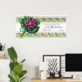 Violettes Soap LabelParis，フランス ポスター (ホームオフィス)