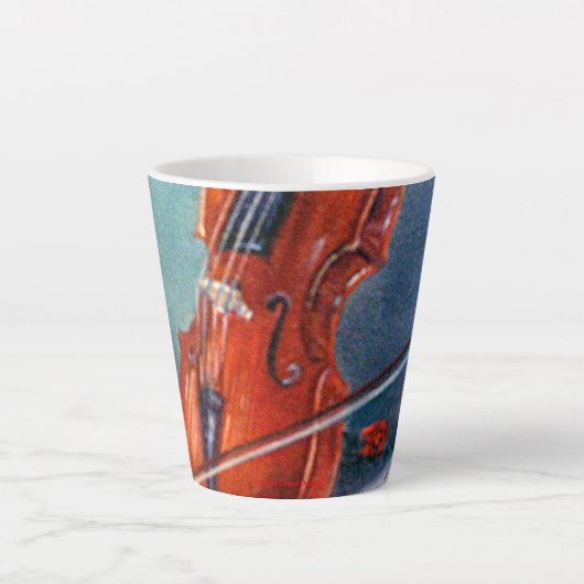 Violín カフェラテマグ (正面)