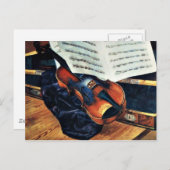 Violin, 1916絵画s by Petrov-Vodkin ポストカード (正面/裏面)