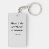 Violin and Flowersデザインon a Keychain キーホルダー (裏面)