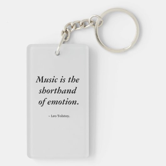 Violin and Flowersデザインon a Keychain キーホルダー (裏面)