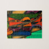 Violin and Guitar by Juan Gris ジグソーパズル (横)