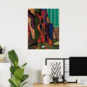 Violin and Guitar by Juan Gris ポスター (ホームオフィス)