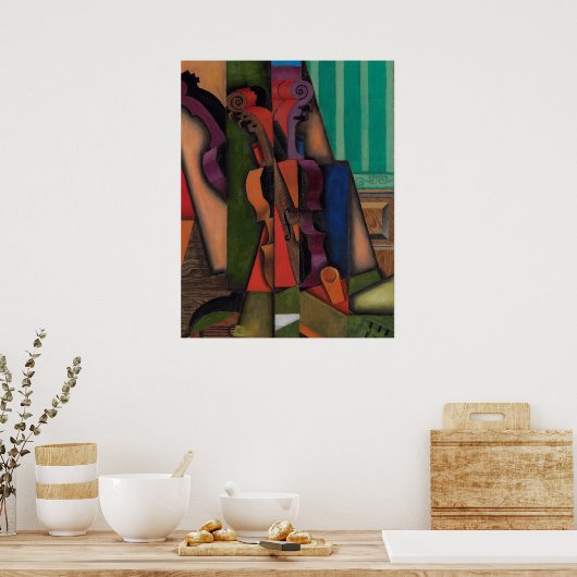 Violin and Guitar by Juan Gris ポスター (キッチン)