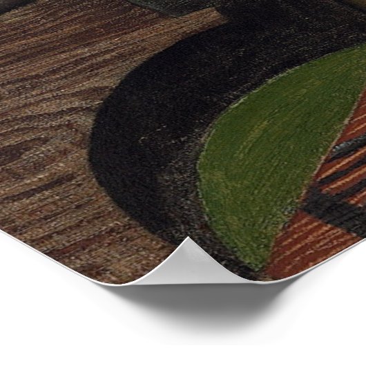 Violin and Guitar by Juan Gris ポスター (角)