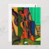 Violin and Guitar by Juan Gris ポストカード (正面/裏面)