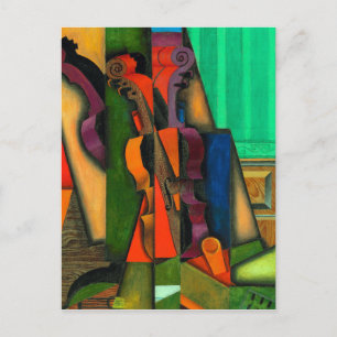 Violin and Guitar by Juan Gris ポストカード