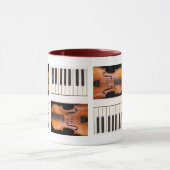 Violin and piano keys マグカップ (中央)