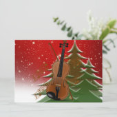 Violin at Christmas, Merry Christmas, Card サンキューカード (スタンド正面)