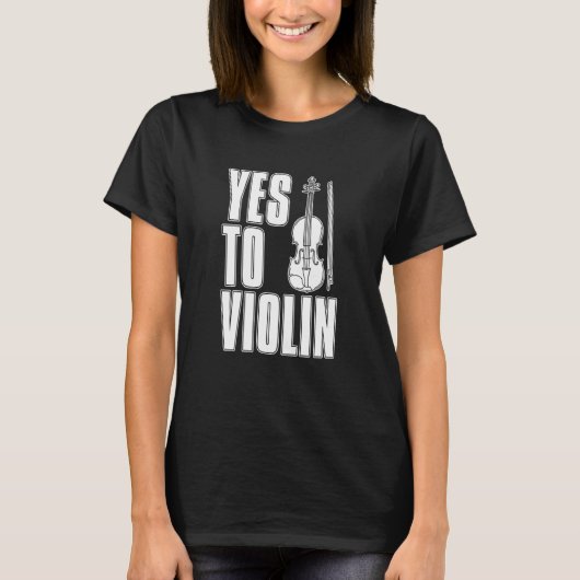 Violin Fiddle Fiddler  Violinist Tシャツ (正面)