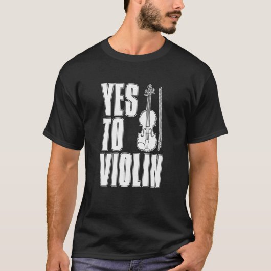 Violin Fiddle Fiddler  Violinist Tシャツ (正面)