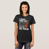 Violin  For Men Women Violinist Violin Player 3 Tシャツ (正面フル)