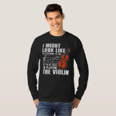 Violin  For Men Women Violinist Violin Player 3 Tシャツ (正面フル)
