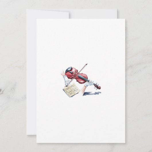 violin ghost 招待状 (正面)