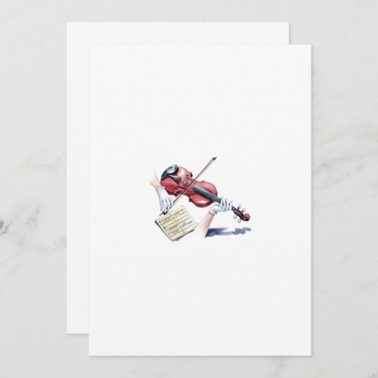 violin ghost 招待状 (正面/裏面)