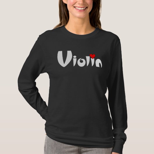 Violin Heart Tシャツ (正面)