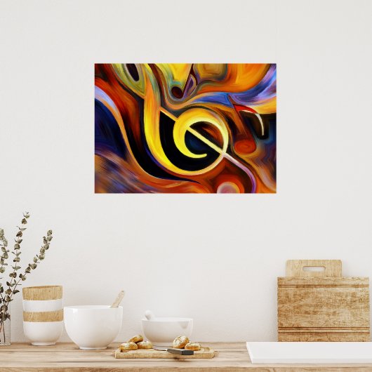 Violin key ポスター (キッチン)